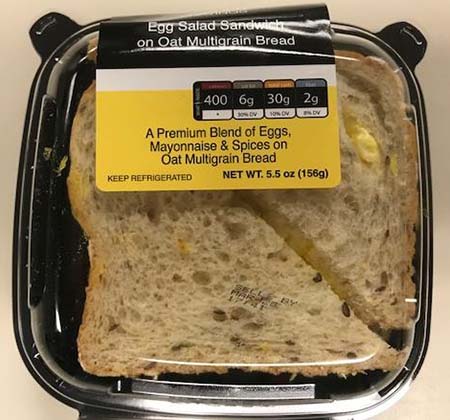 Kwik Trip, Inc. Issues Allergen Alert for Undeclared Fish or Shellfish on Premium Egg Salad Sandwich on Oat Multigrain Bread
